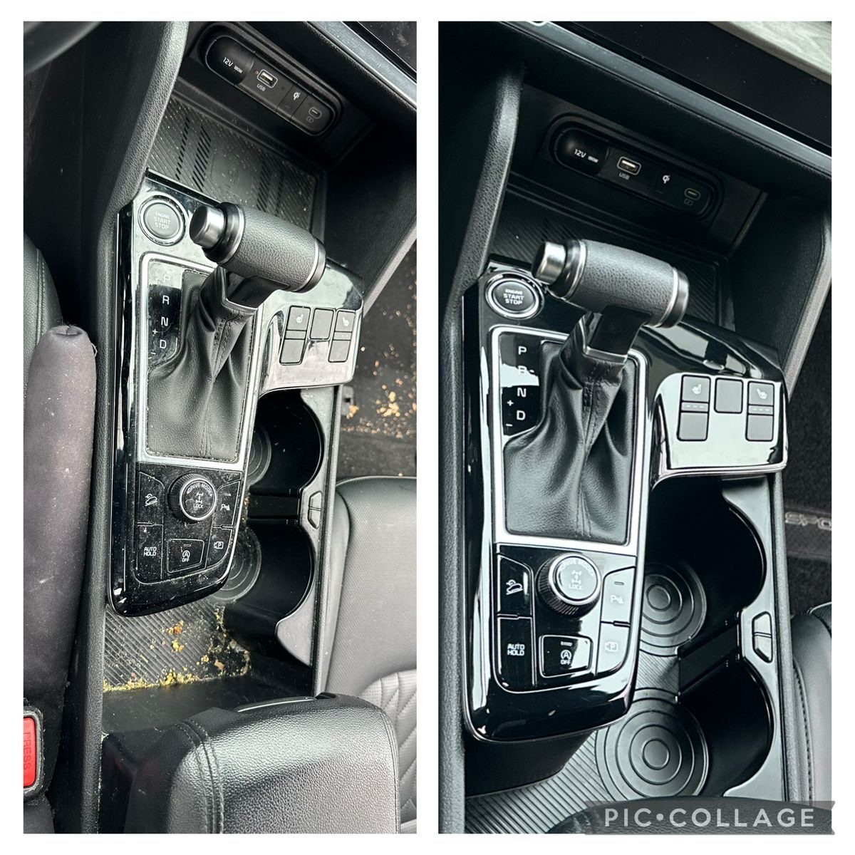 Innenraum vorher/nachher — Cockpit und Armaturenbrett nach der Aufbereitung